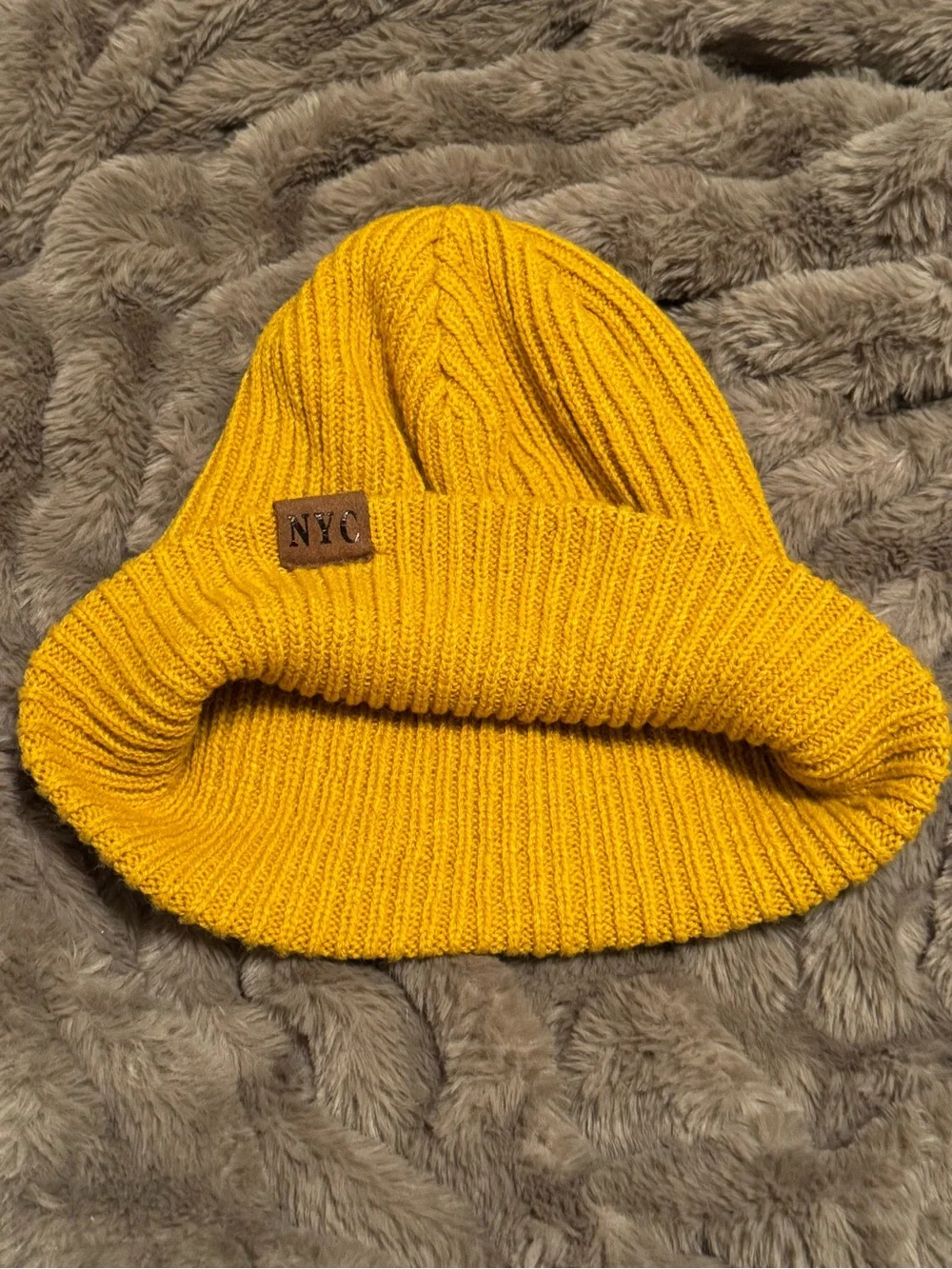 Women’s Mustard Yellow Beanie Hat